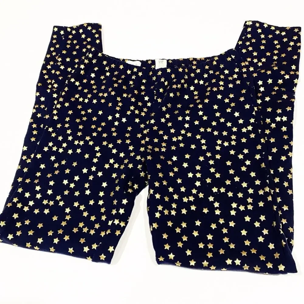Gap Star Leggings Sz XXL (14-16) Navy Blue Star Leggings